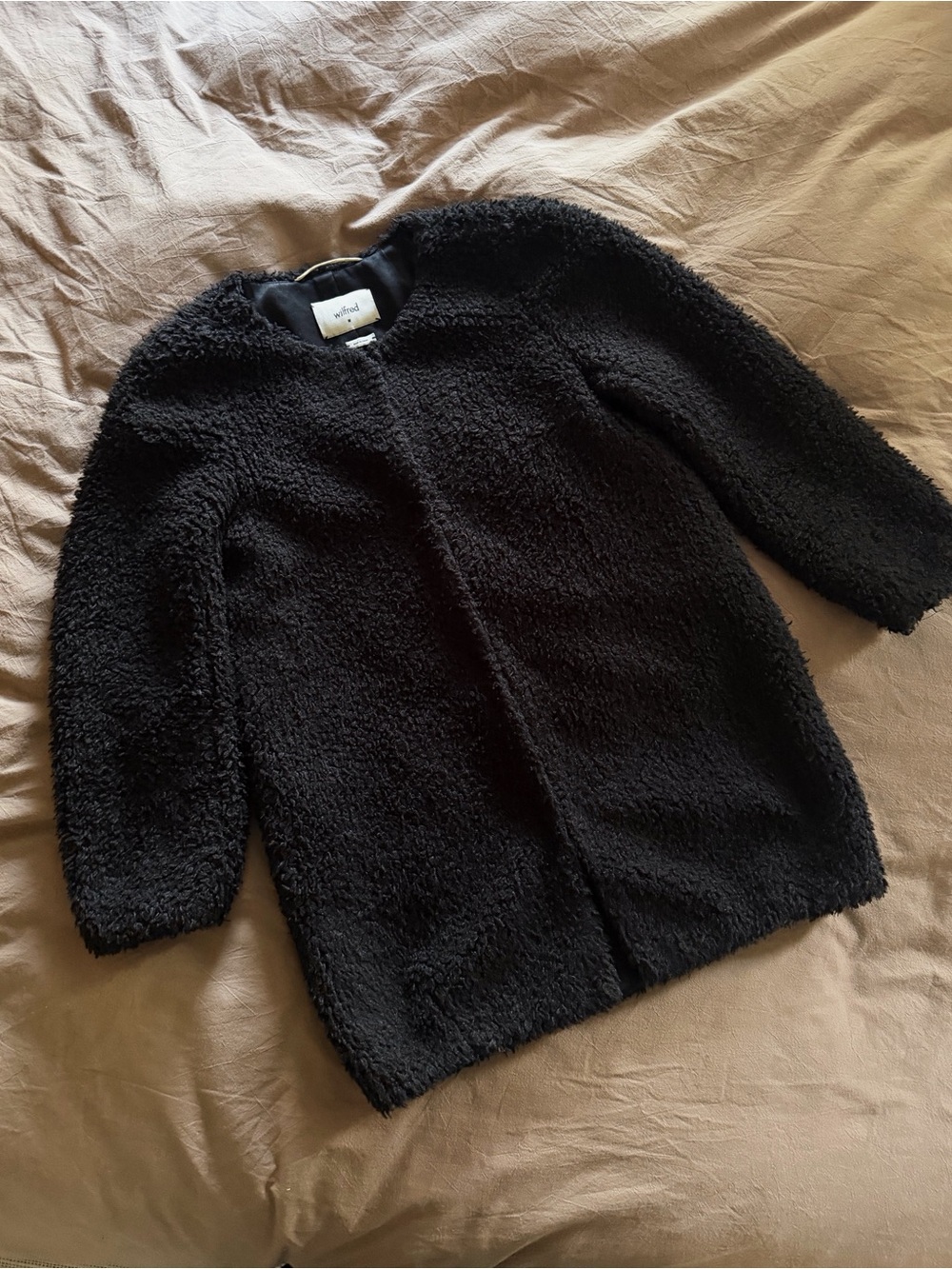 Wilfred Black Laboratoire Shearling Coat